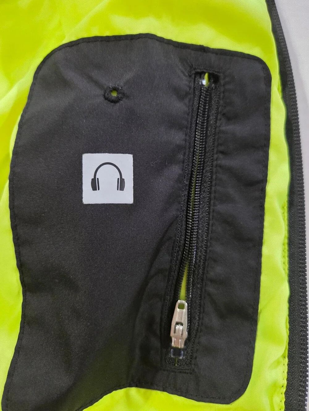 Nike Boys' Black & Neon Green Hooded Puffer Jacket